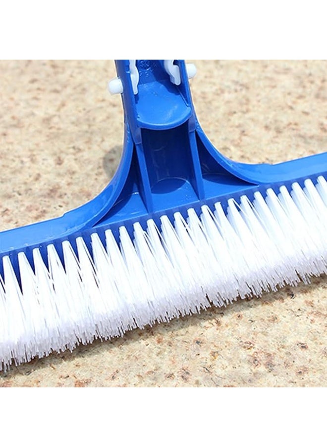 ماى سوق رأس فرشاة تنظيف حمامات السباحة شديدة التحمل مقاس 18 بوصة - شعيرات نايلون متينة وتصميم منحني لتنظيف الجدران والأرضيات والزوايا - لون أزرق. - Image 3